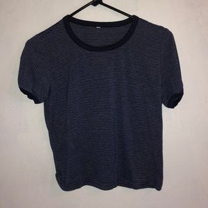 Blue and grey stripped t-shirt